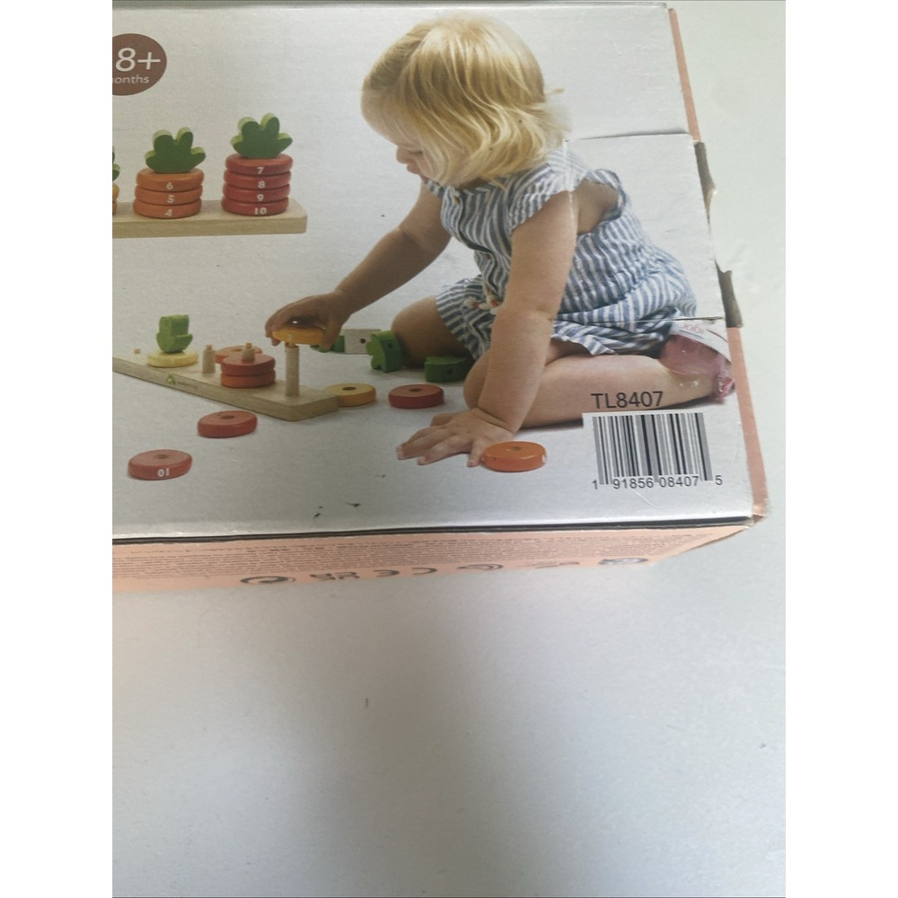 Carrot Count Stacker Wooden Ring Set - STEM Learning Math Number Learning - Picture 13 of 16